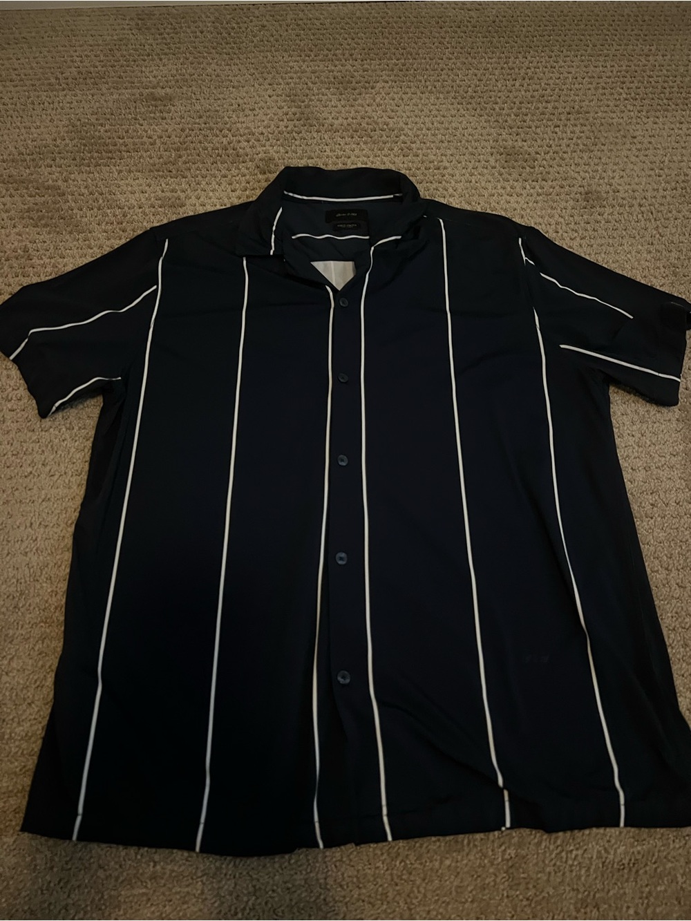 Porter and Ash Men’s Striped Button Down Shirt